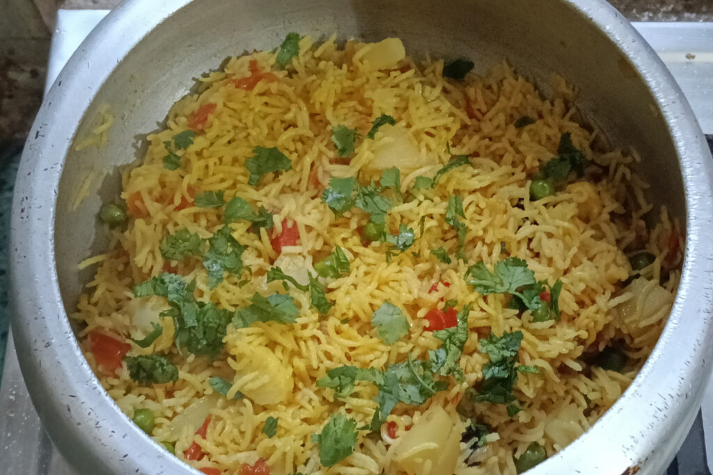Vegetable pulao recipe