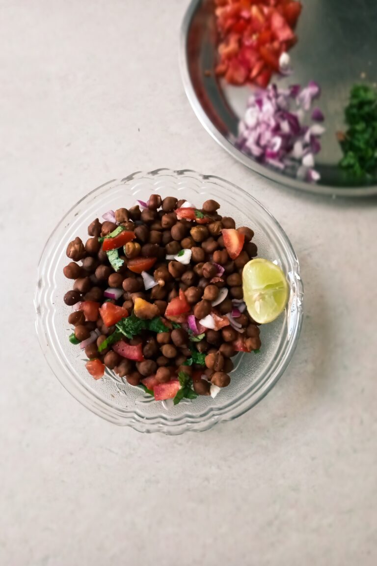 Kala Chana Chaat (Black Chickpeas Chaat)