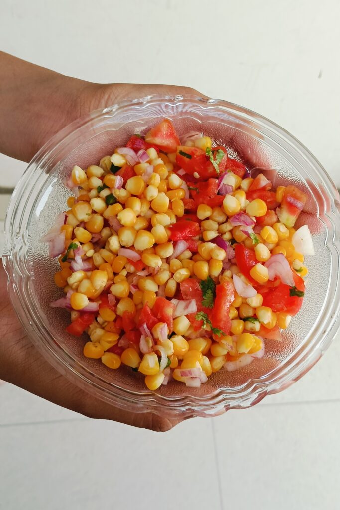Easy corn chaat recipe