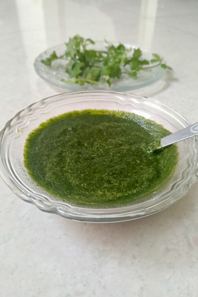Homemade green chutney recipe
