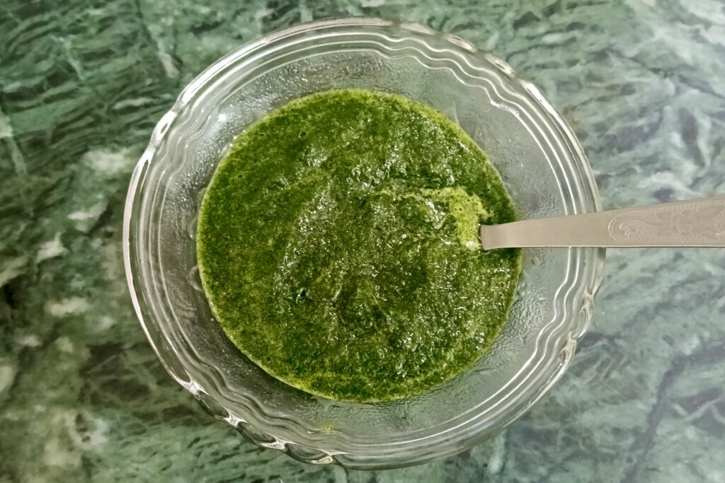 Homemade green chutney recipe