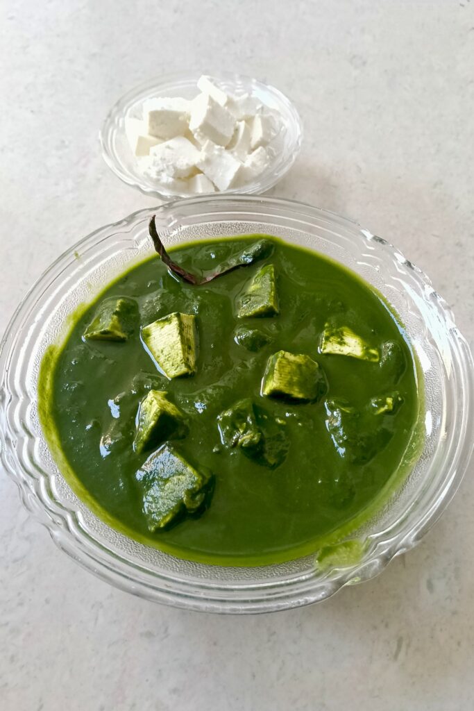 Palak paneer recipe without using cream
