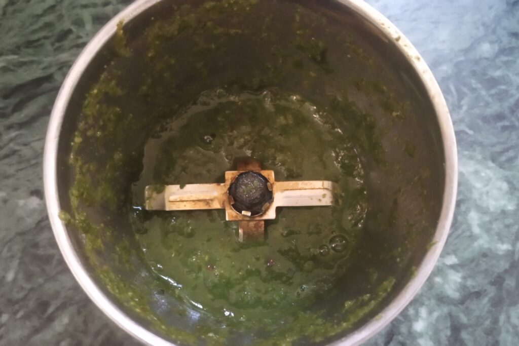 making a paste for jal jeera recipe