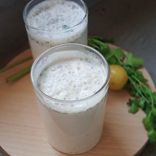 masala chaas recipe served in the glass