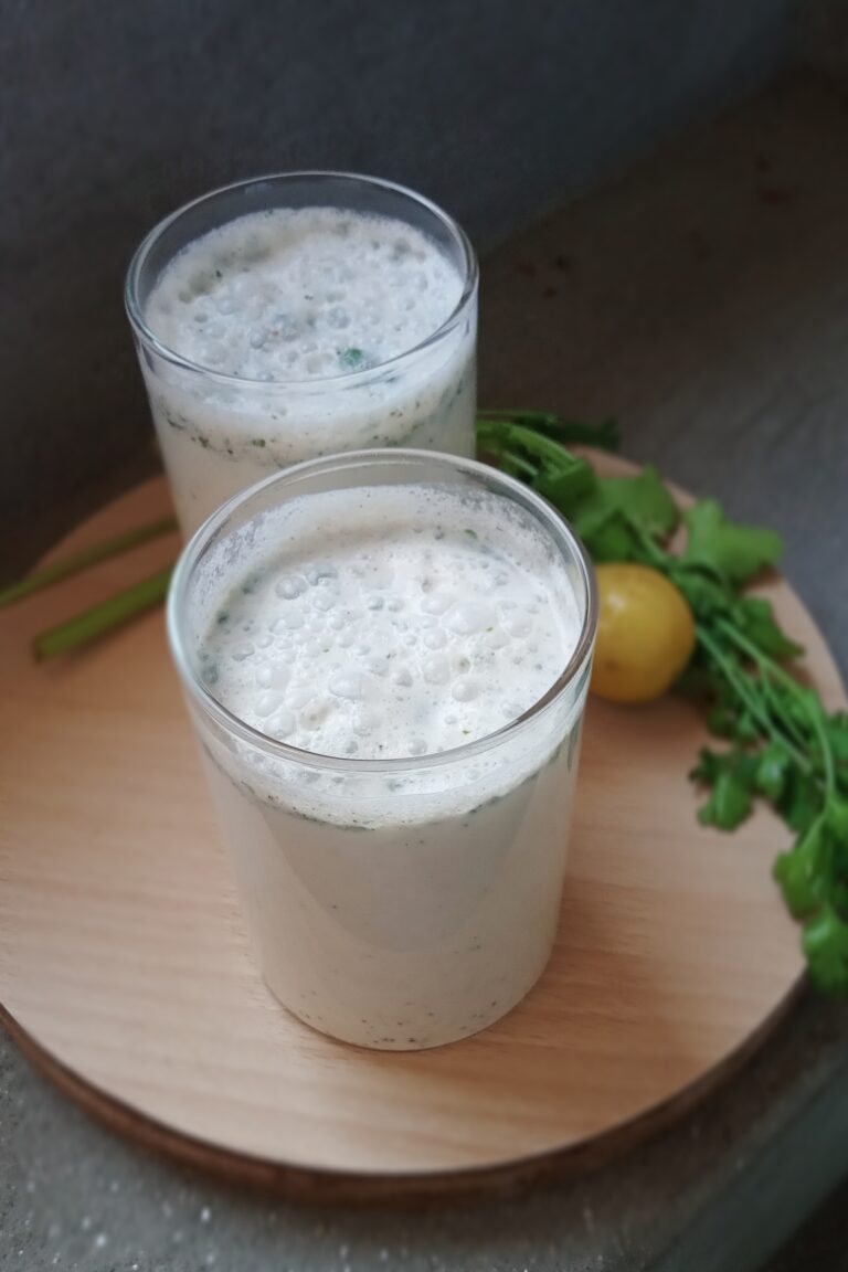 masala chaas recipe served in the glass