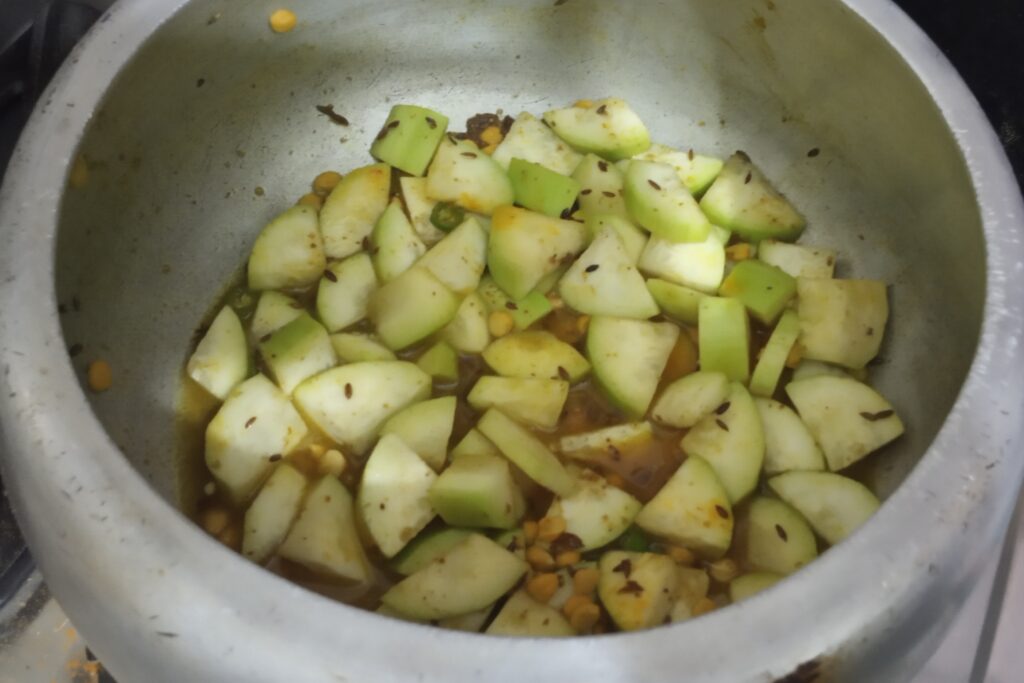 pressure cooking chana dal until soft 