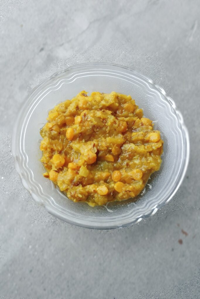 dry lauki chana dal sabzi is ready to serve