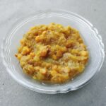 lauki chana dal dry recipe served in a bowl