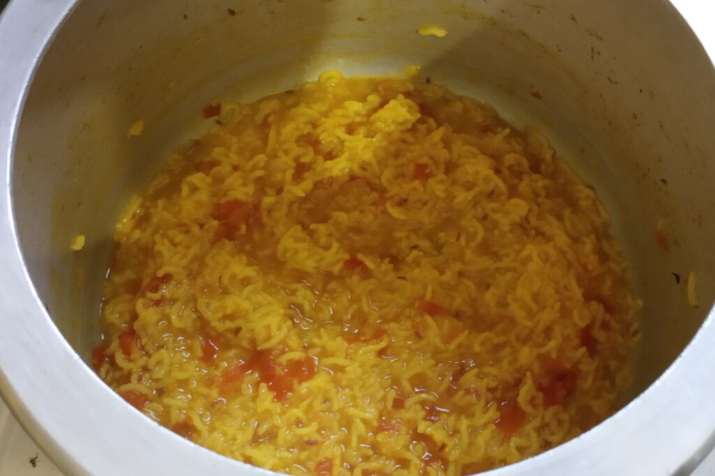 soft and mushy moong dal khichdi ready