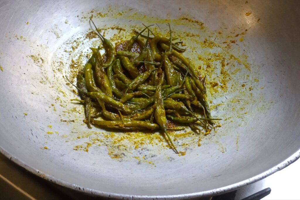 the haric mirch ka char is ready