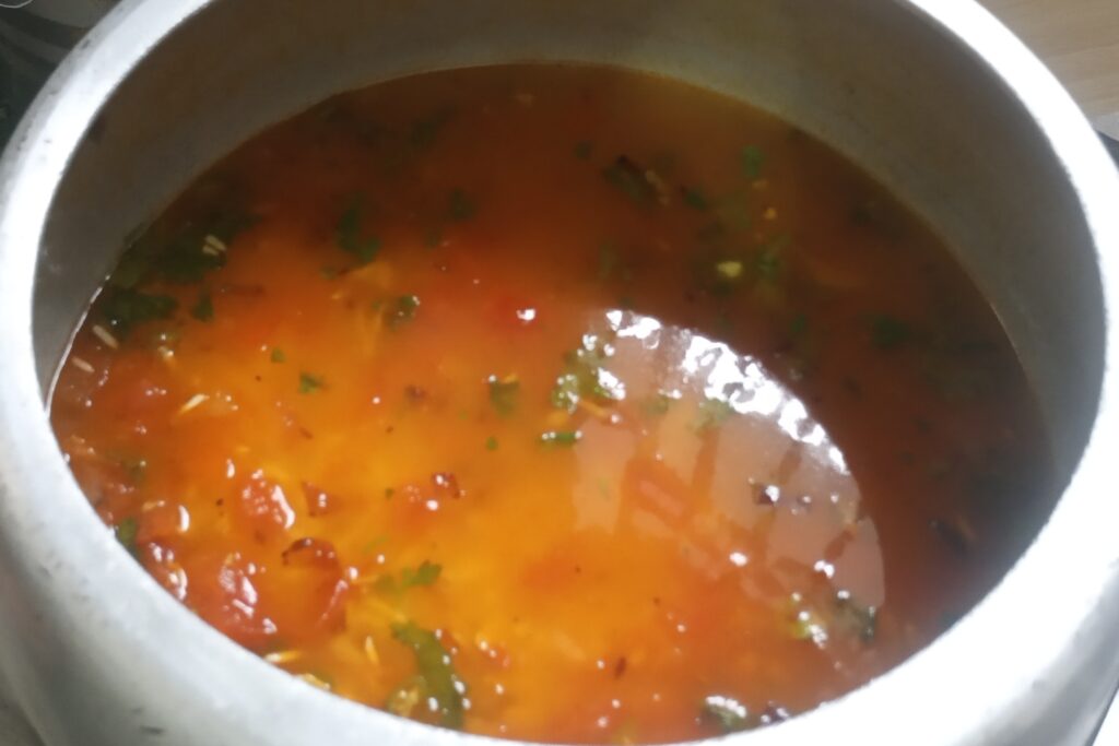 mixing all the ingredients