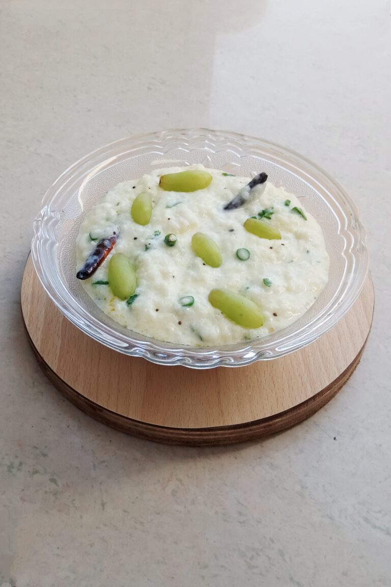 curd rice recipe served in a bowl