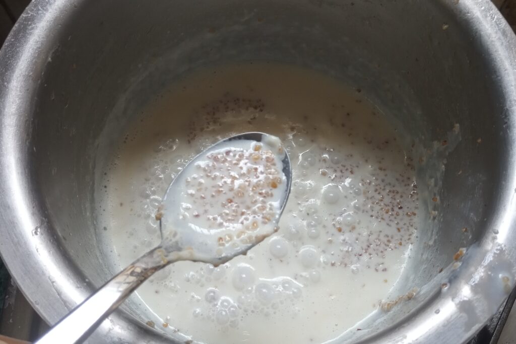 simmering meetha daliya