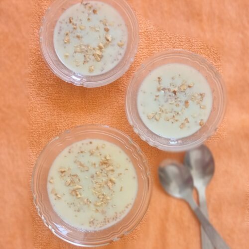 meetha daliya recipe served in three bowls