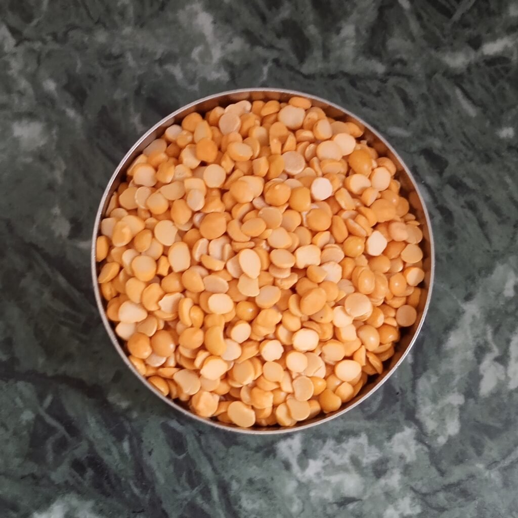 chana dal (split bengal gram) in a bowl