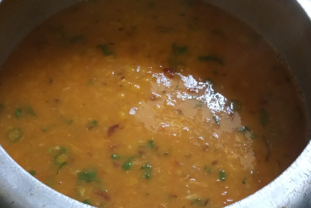 the dal is completely cooked