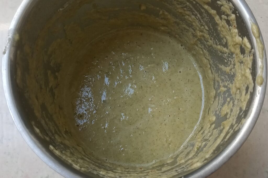a smooth paste of moong dal
