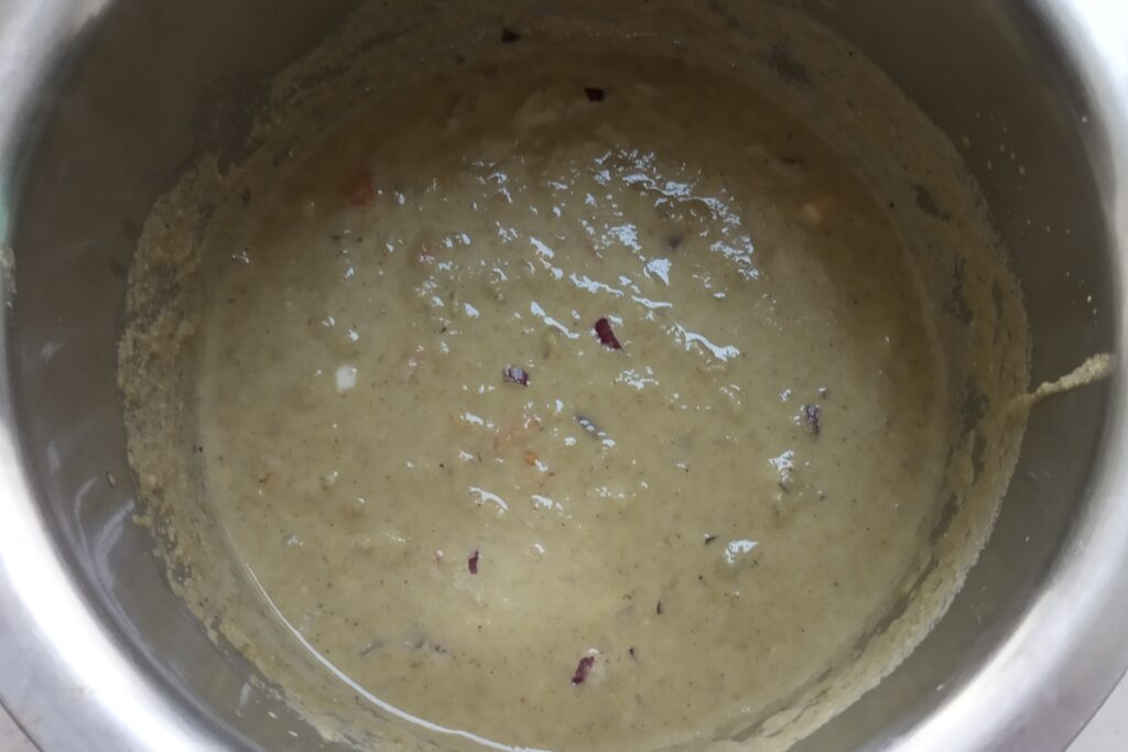 the batter is ready for chilla