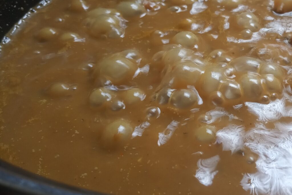 simmering creamy dal makhani
