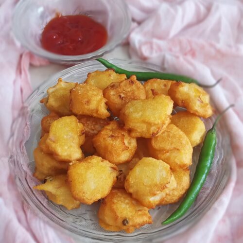 suji pakora recipe with tomato ketchup
