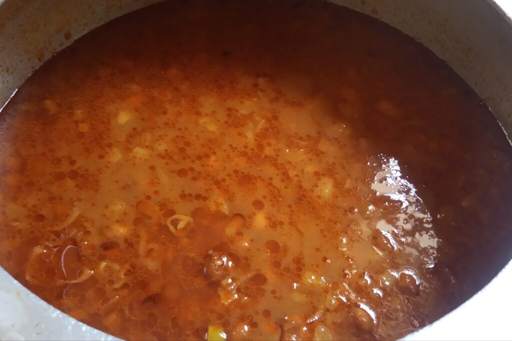 the kala chana is cooked