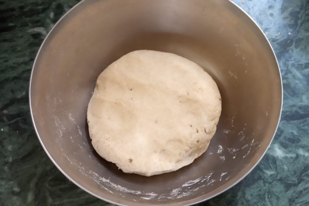 soft and smooth kneaded dough in a bowl