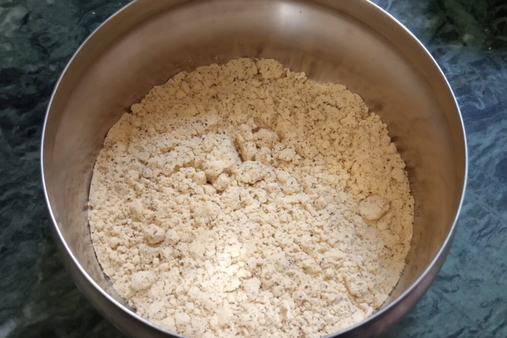 sattu or chickpea flour in a bowl