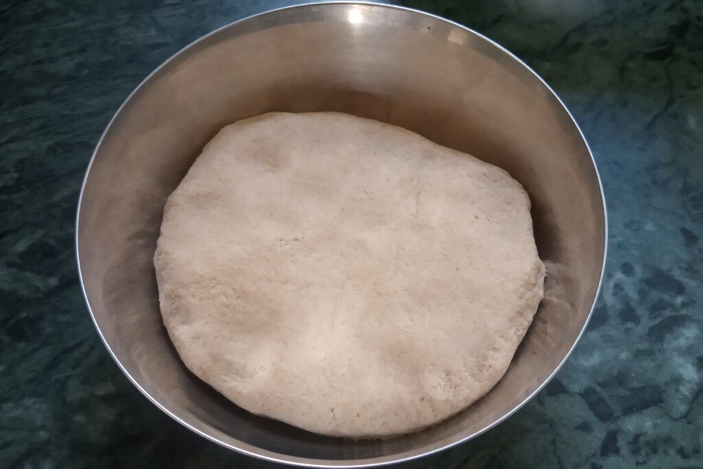 resting kneaded dough for smooth texture