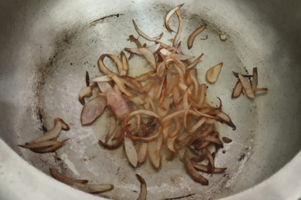 the onions are sauteed 