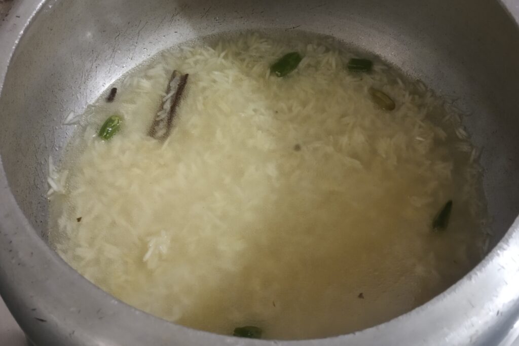 adding water and and salt