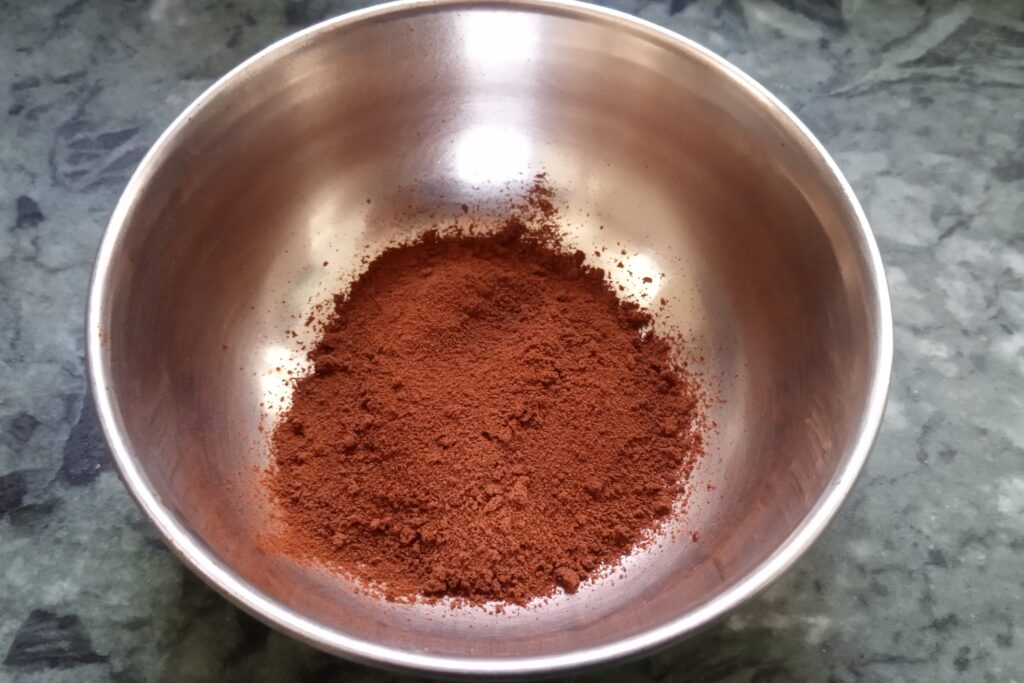instant coffee in a bowl