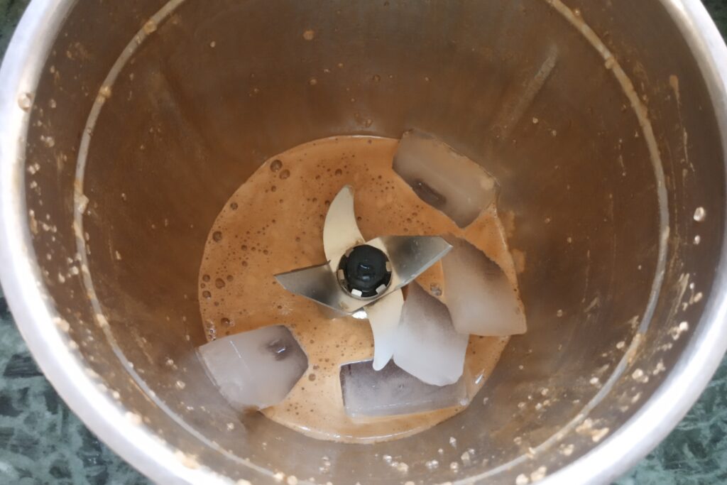 Adding some ice cubes
