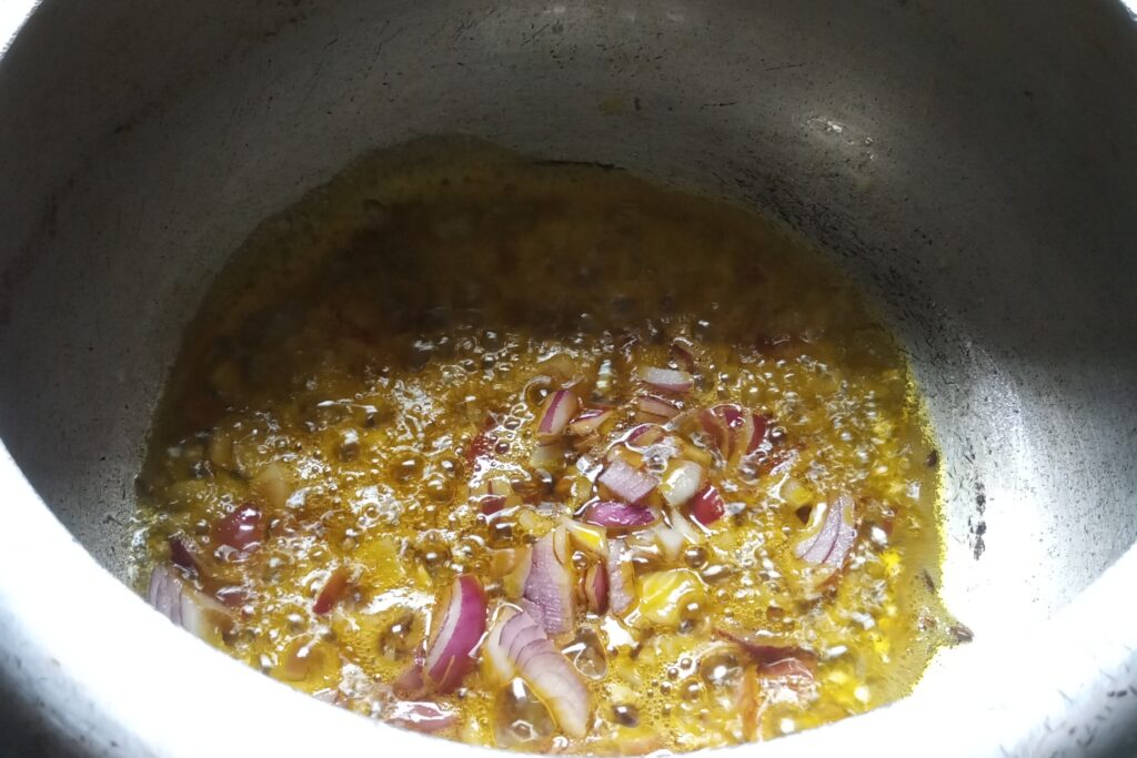 Sauteing onions