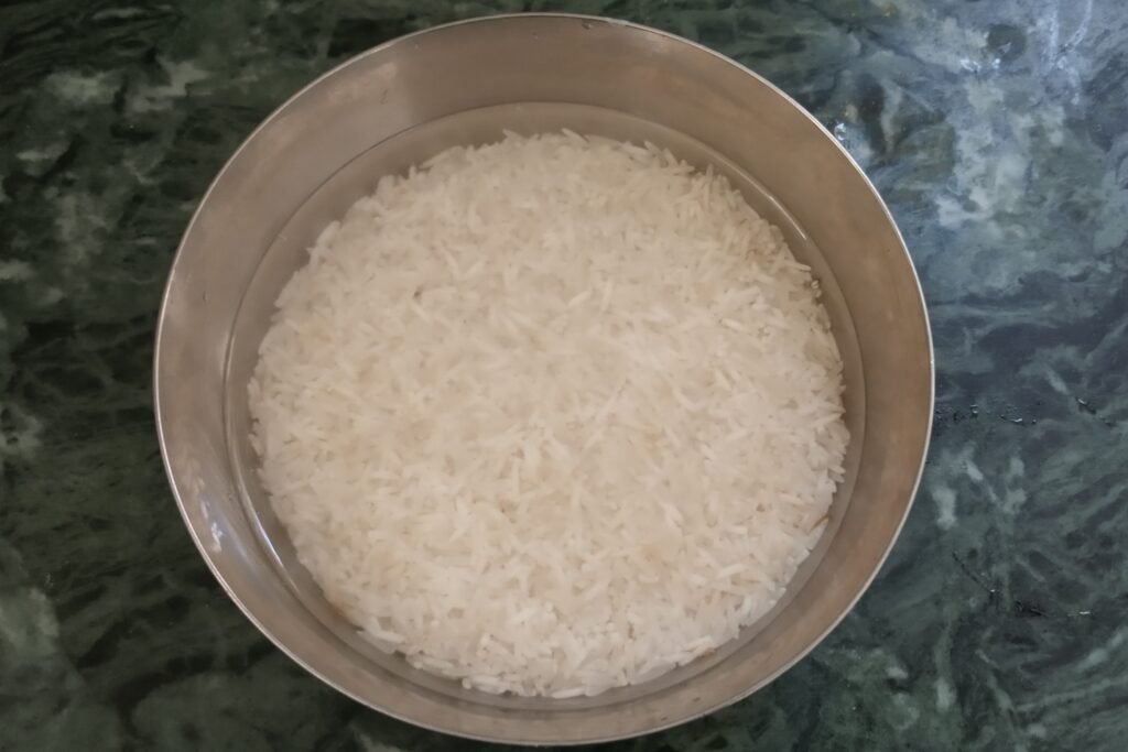 Soaked rice