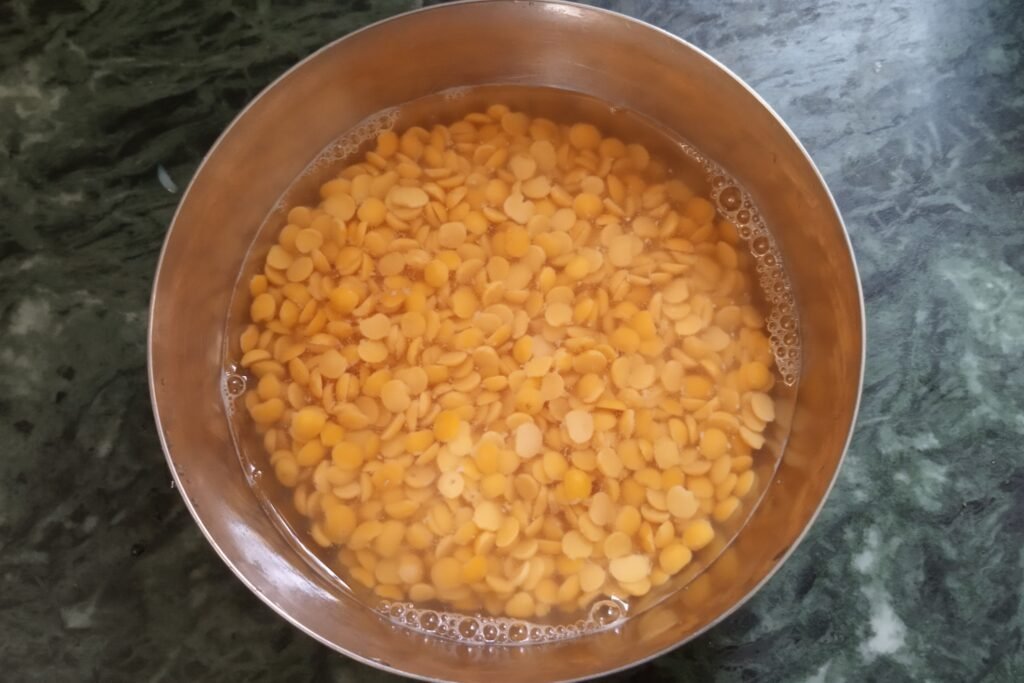 Soaked toor dal