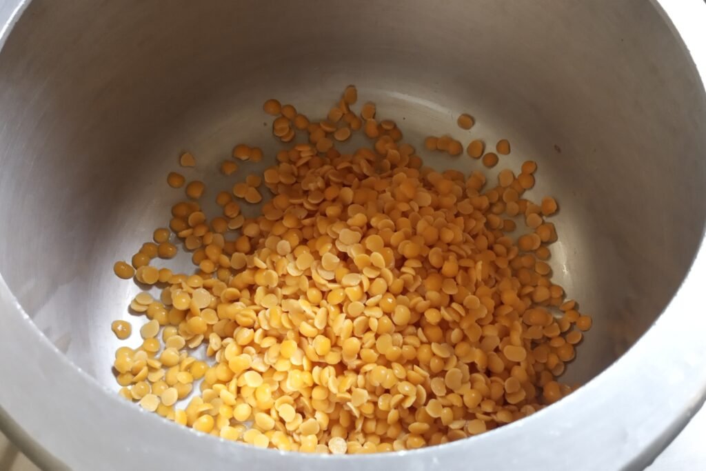 Adding soaked dal
