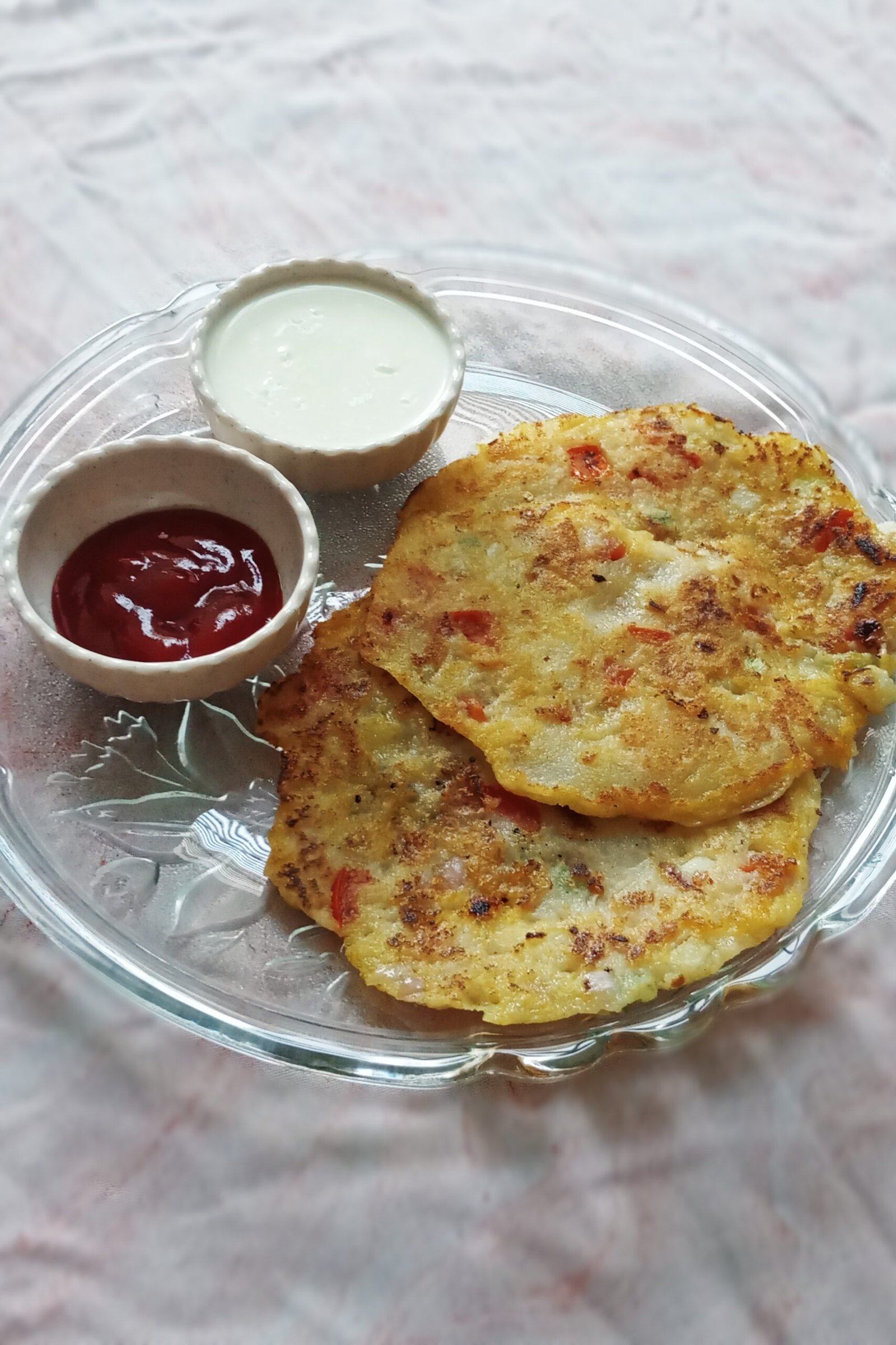 Suji Chilla Without Curd - Crispy Semolina Pancake