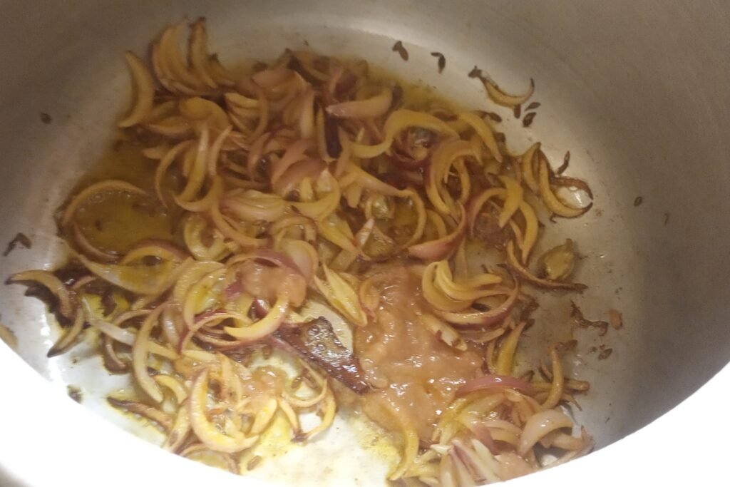 Sauteing onions