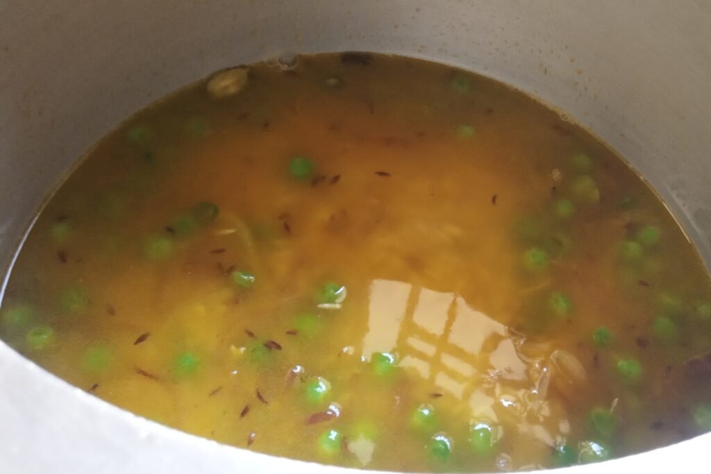 Mixing all ingredients