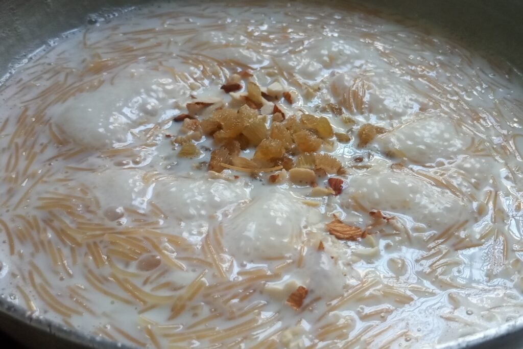 Adding dry fruits