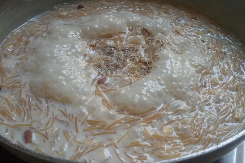 Adding cardamom