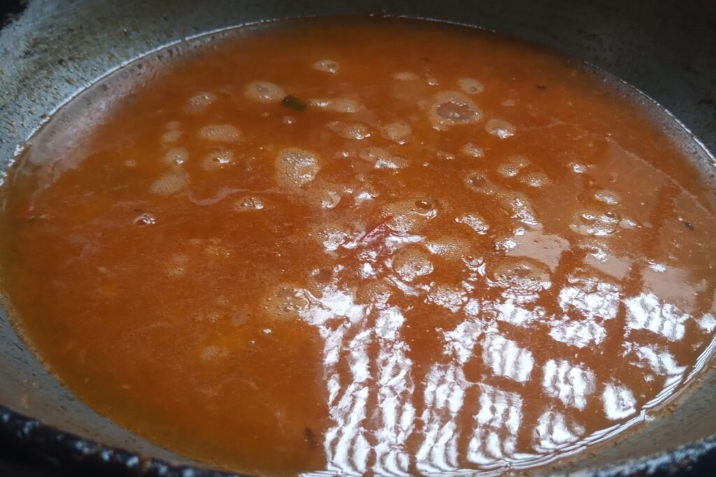 Mixing all ingredients