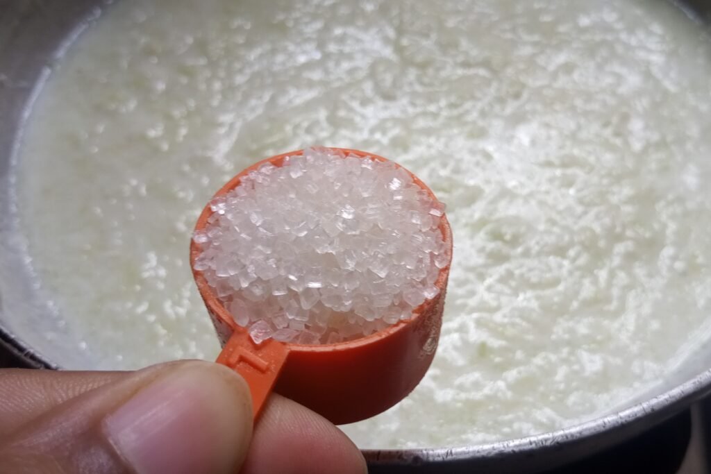 Adding sugar