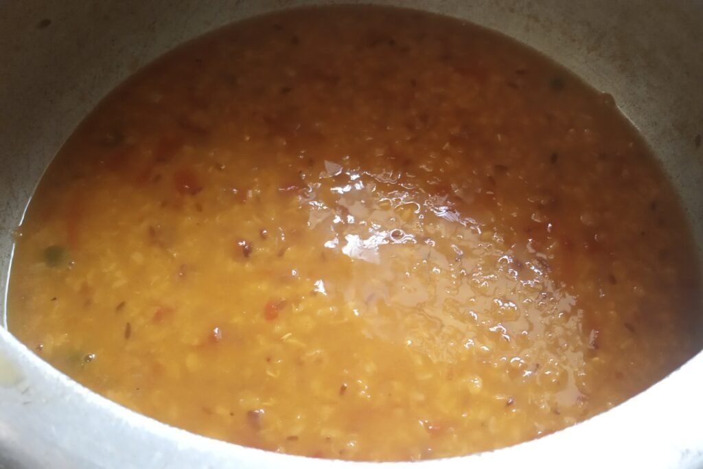 Cooked moong dal