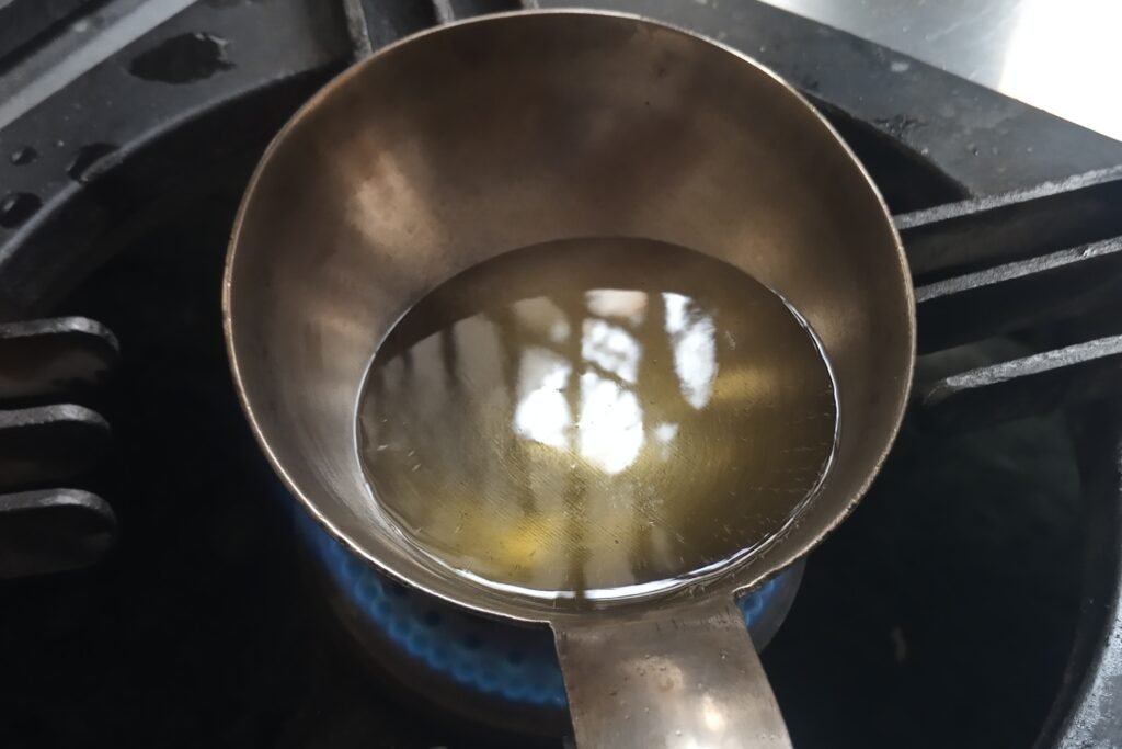 Heating ghee