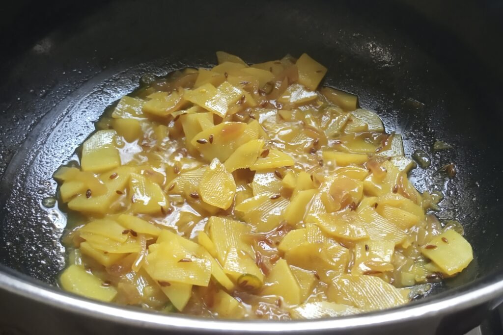 Cooked potatoes