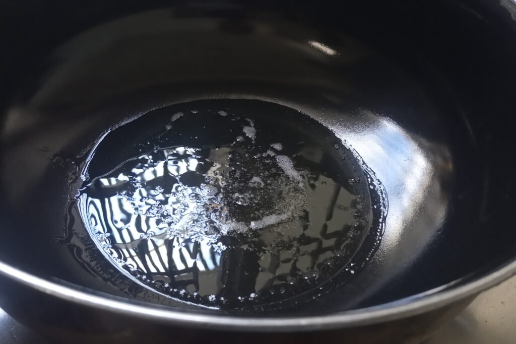 Heating ghee