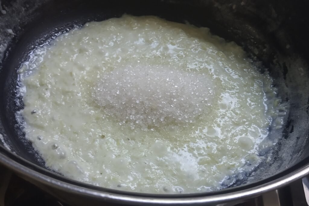 Adding sugar