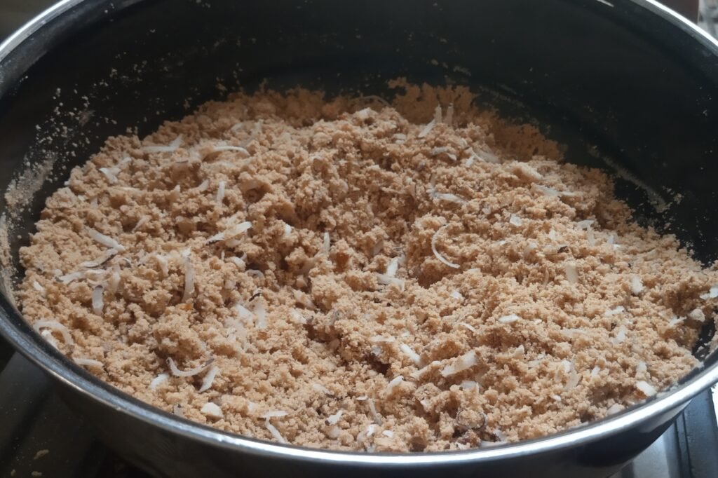 Resting flour to cool