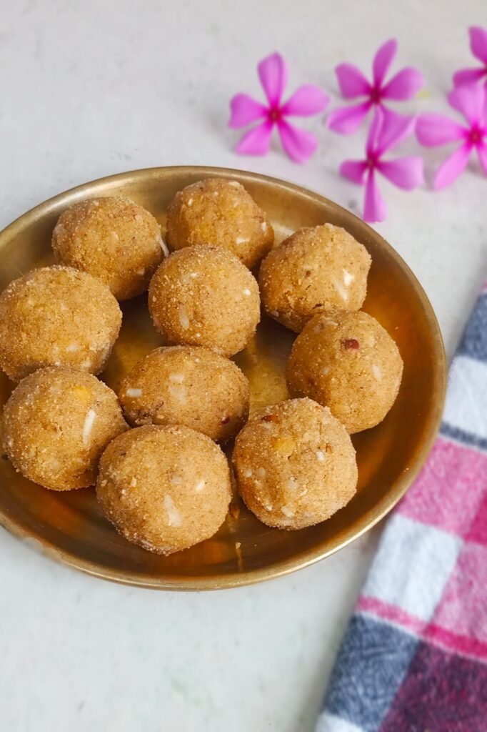 Traditional atta ladoo
